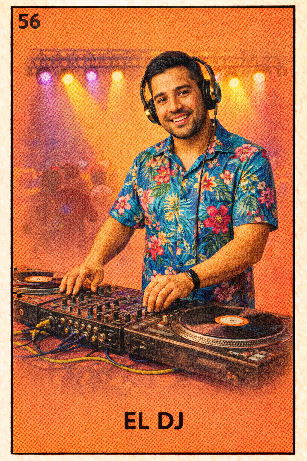 Example Lotería card