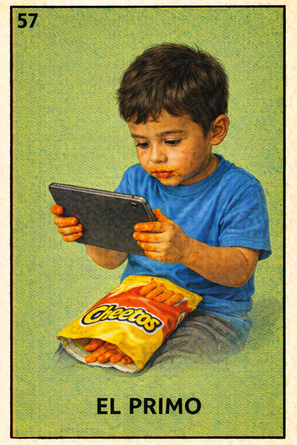 Example Lotería card